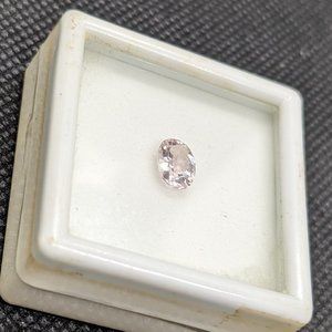 PURE pink morganite 1ct loose and new in container